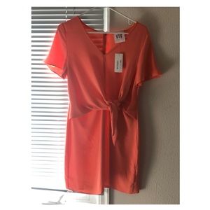 618 Pink Tie Dress